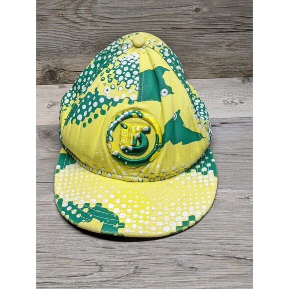 New Era 59 Fifty Hat Cap Size 7 3/8 Cotton Green & Yellow Logo RH11493 - Picture 7 of 10